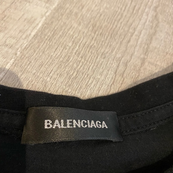 Balenciaga Black Short Sleeve Tee - Picture 2 of 3